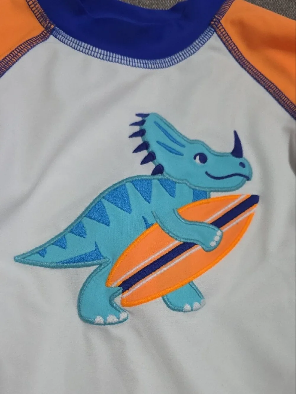 Gymboree Boy's Dinosaur Swim Trunks & Shirt 12-18 M NWOT